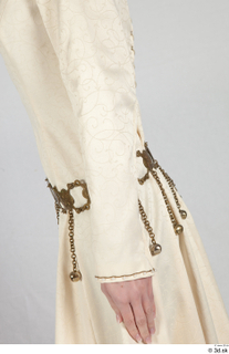 Photos Medieval Princess in cloth dress 3 arm beige dress…